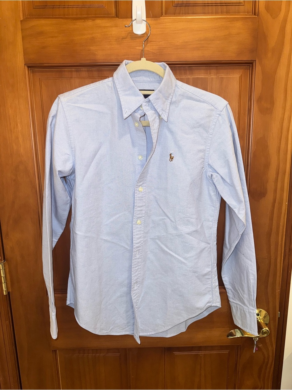 Ralph Lauren Women’s Light Blue Button-Down Oxford Shirt